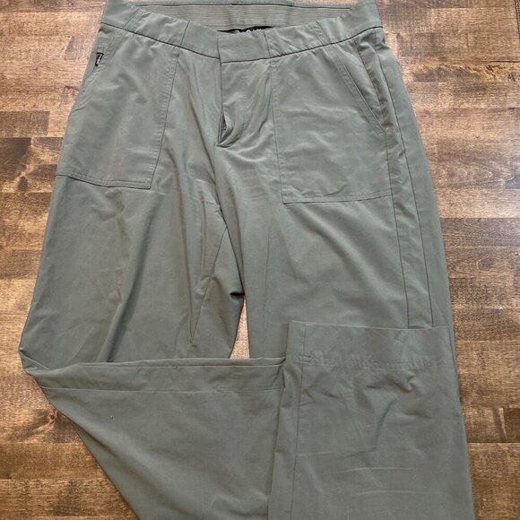 Women's Athleta Tribeca Crop Utility Pant Olive Buttery Soft Fabric - Picture 5 of 9